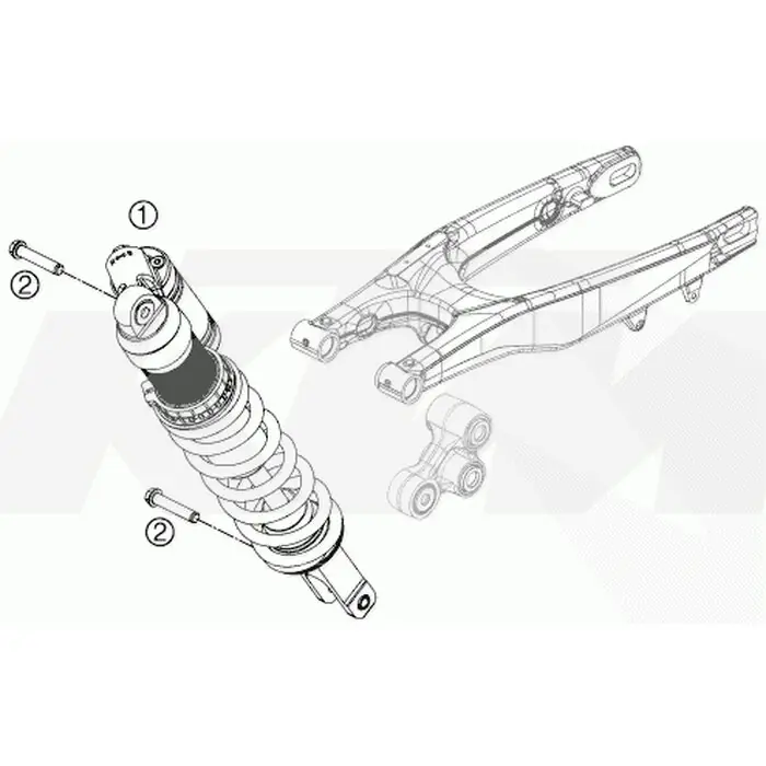 Schnäppchen MONOSHOCK LINK 350 XC-F 13