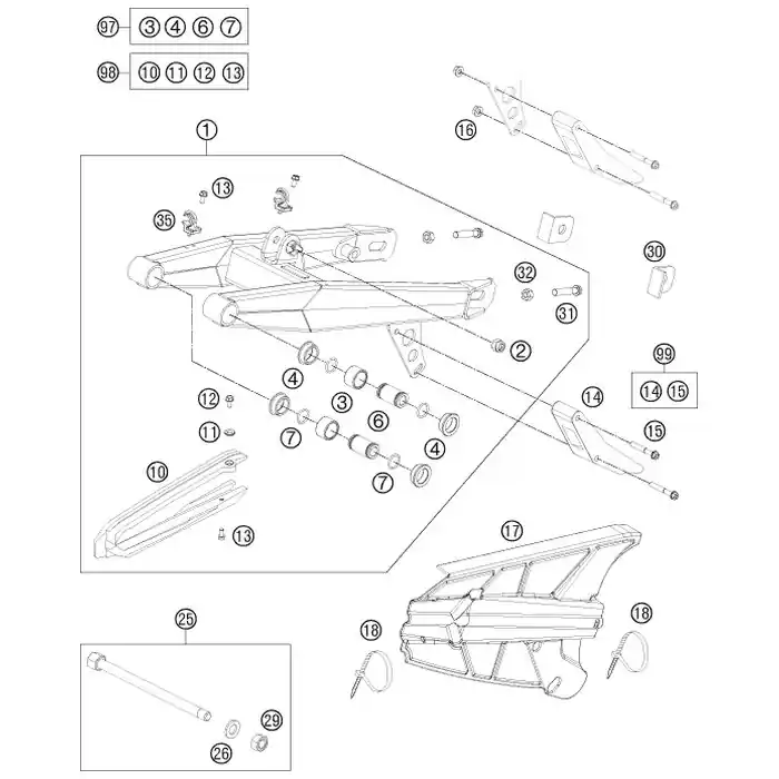 Billig KETTENGLEITSCHUTZ VO. 65SX 02