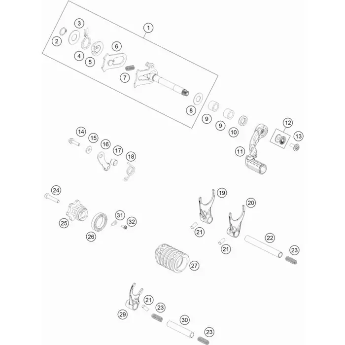 Schaltschiene Antriebswelle Schneller Versand