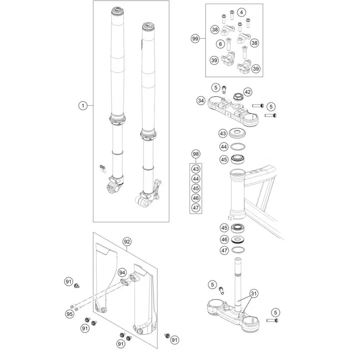 Lenkeraufnahme D28mm-H47mm Heißes Angebot