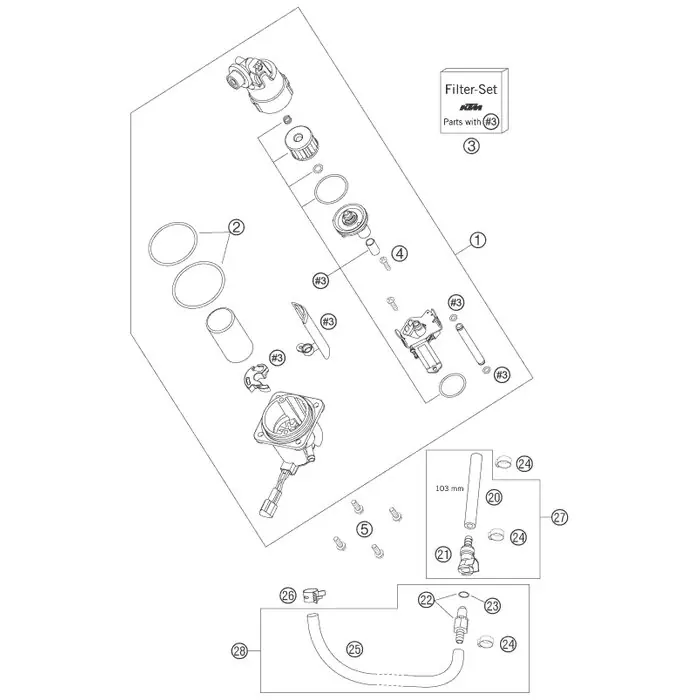 O-RING SET FÜR BENZINPUMPE 05 Markenware