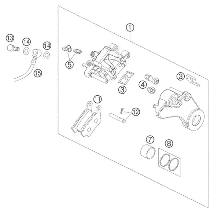 Bremszange hinten 05 Knallerangebot