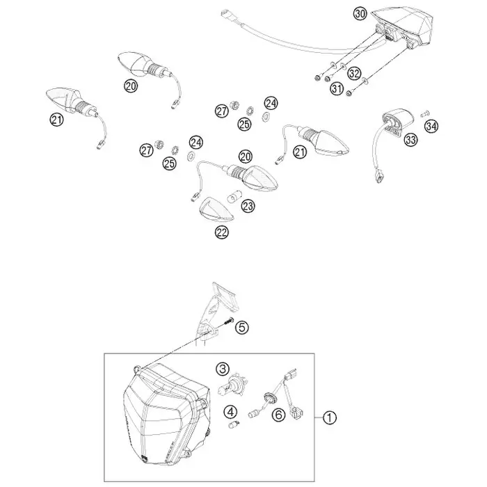 Schneller Versand Rücklicht