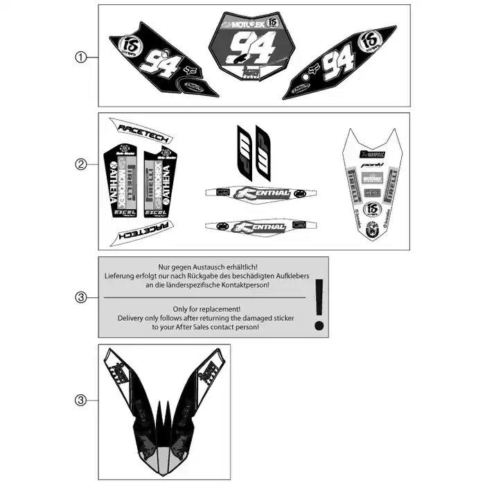 AUFKLEBER-SET ROCZEN 12 Aktuell