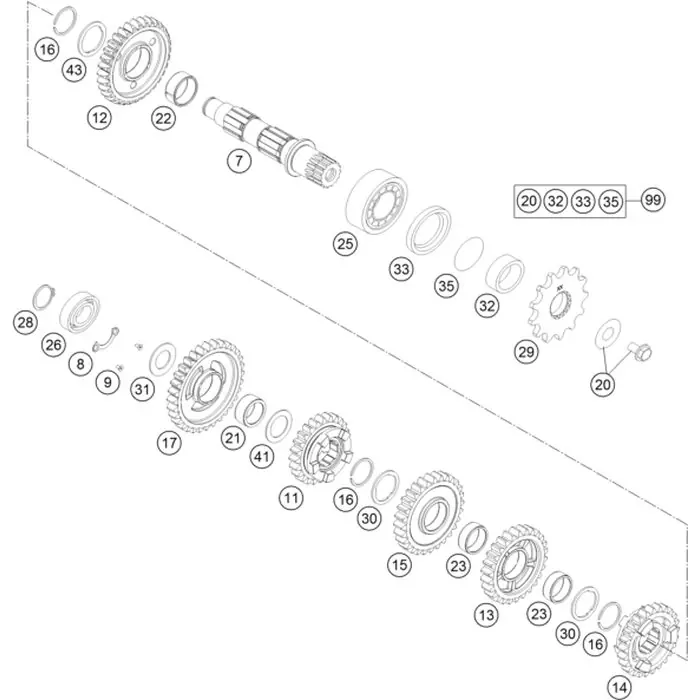 Schieberad 6.Gang, Z=24 Garantierte Lieferung