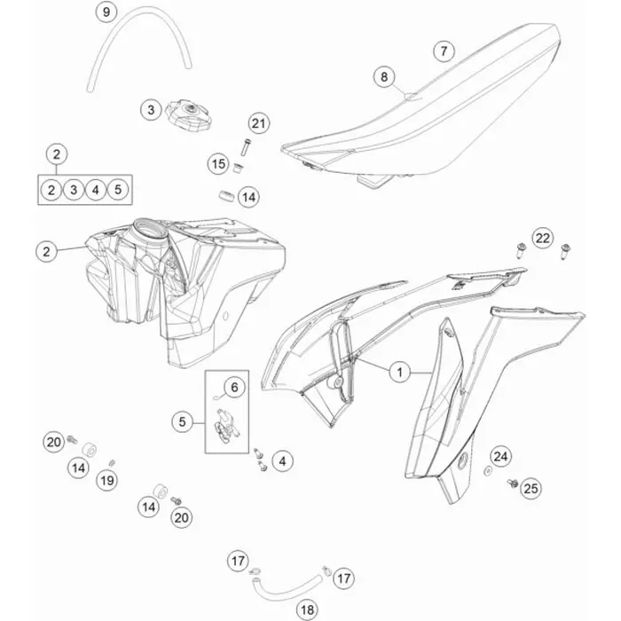 SPOILER SET 85SX 2014 Schnäppchen