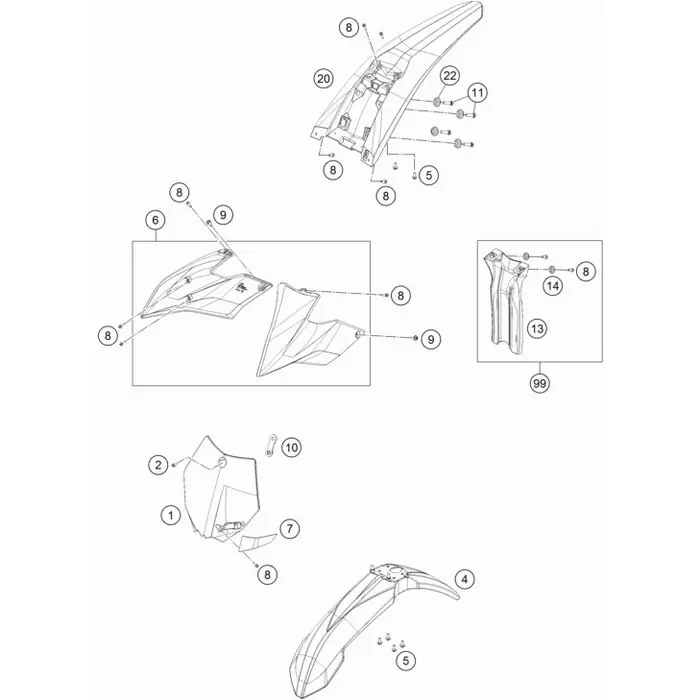 SPOILER KIT FREERIDE E-SX/XC15 Wochenendangebot