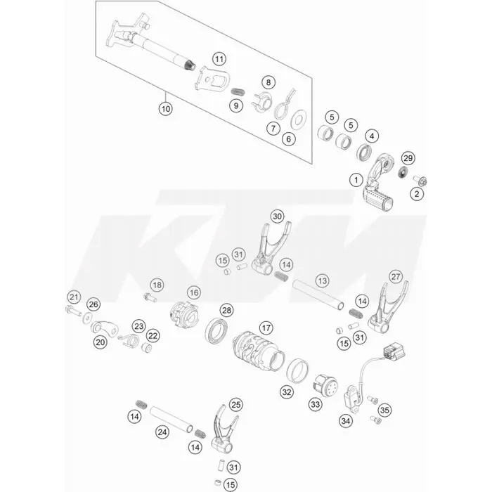 Schaltarretierung kpl. Expressversand