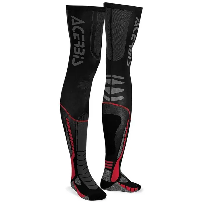 Acerbis Strümpfe X-Leg Pro Schwarz Rot L/XL Neu Im Sortiment
