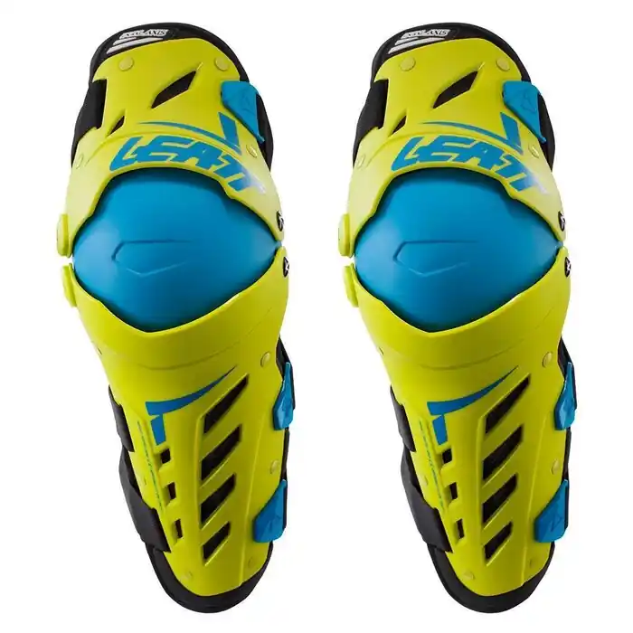 Sofort Bestellen Leatt Knie Protektor Dual Axis Lime Blau XXL