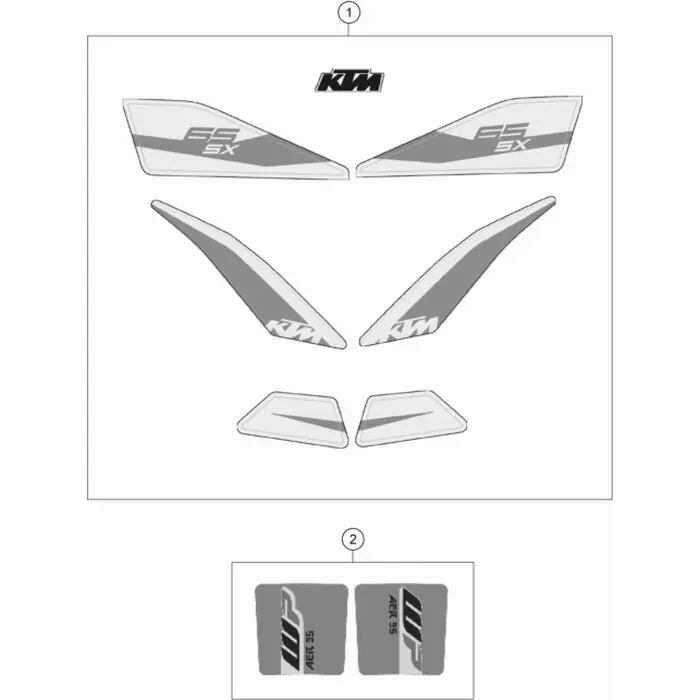 Rabatt Dekorsatz 65 SX 2019