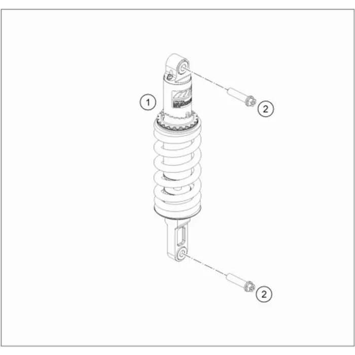 Zertifiziert Federbein Duke 790