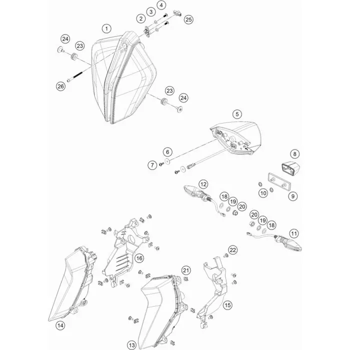 Halter Kurvenlicht Links Bestseller
