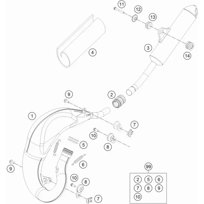 Top-Preis Enddämpfer 65 SX/TC