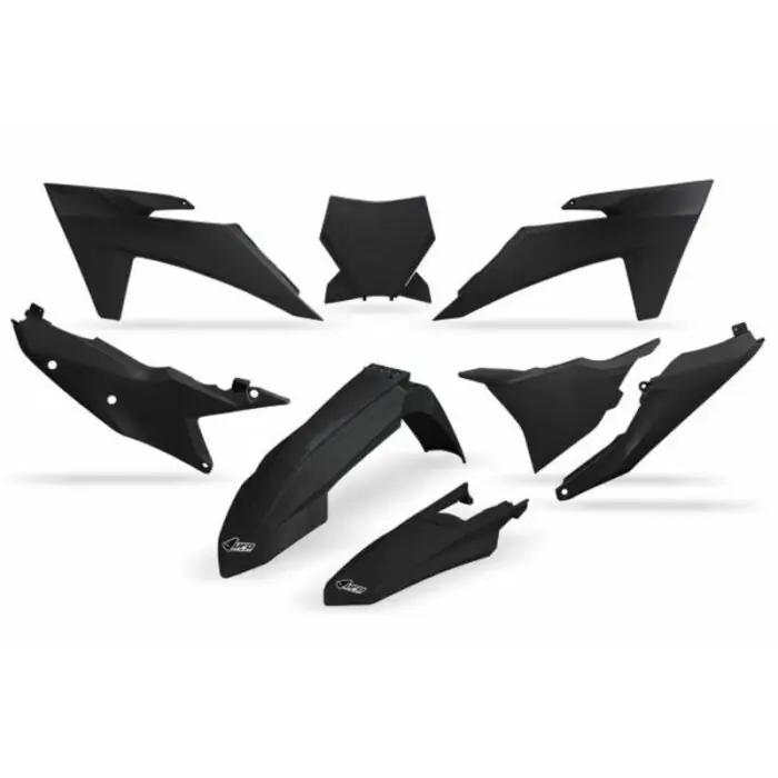 UFO Plastik Kit für KTM SX 125 250 300 23- SX-F 250 350 450 23- Schwarz Schneller Versand