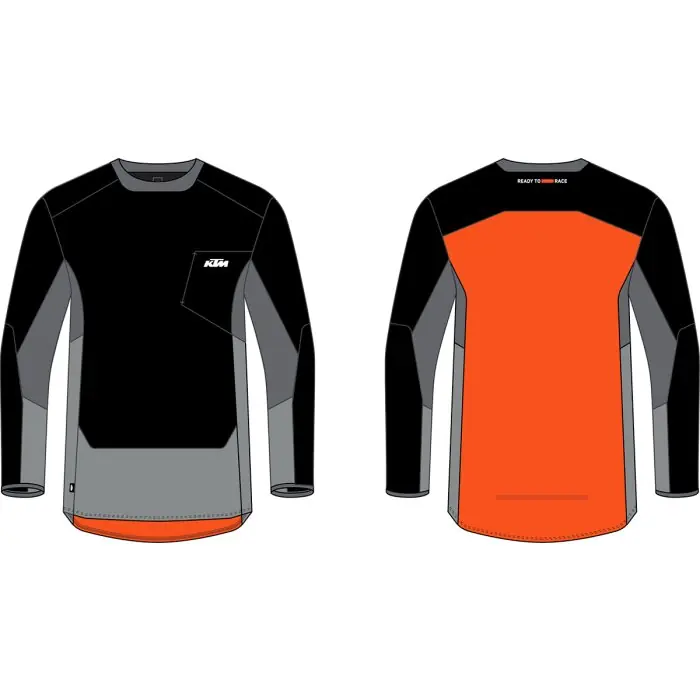 Racetech Pro Jersey Blk - Grey M Top-Seller