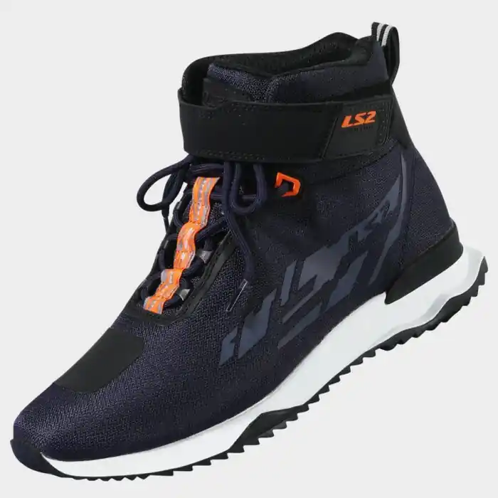 Echt LS2 Schuhe Acrux Dunkelblau Orange 44