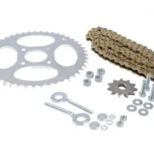 Must-Have Kettensatz IGM 16-teilig 415er Teilung 47 / 11 Zähne für Hercules / Sachs Prima 50 Motor Set Kit Kettenspanner