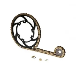 Aktuell Kettensatz Prem. 14/53 Zähne kompatibel für Derbi Senda 50 SM X-Race Gilera
