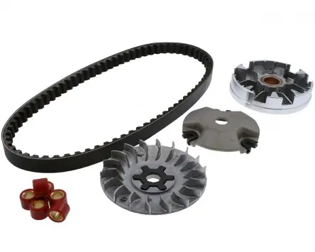 Abverkauf Variomatikset inkl. Keilriemen und Gewichte 15x12 6,3g kompatibel für Aprilia Rally, Italjet Dragster, MBK Booster, Nitro, Yamaha Aerox, BWs Ersatz Ro