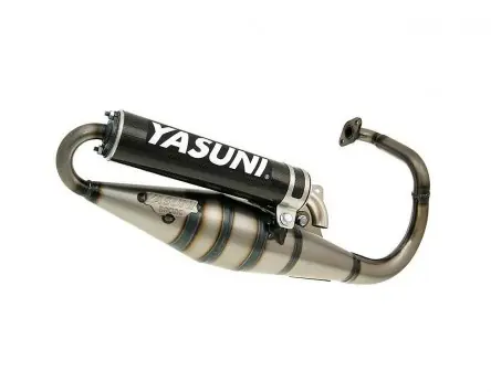 Auspuff YASUNI Scooter Z Carbon für Peugeot stehend Echt