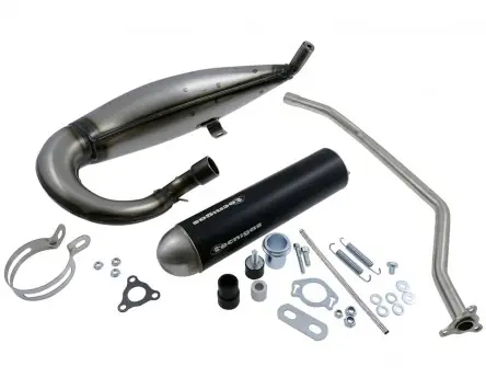 Neue Kollektion Auspuff TECNIGAS E-Nox Steel für Derbi Senda 99 CE