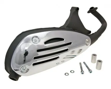 Auspuff TECNIGAS Original Pro kompatibel für Piaggio Fly, Liberty, Sfera, Vespa ET2, LX, Primavera, Sprint, S 50 2T Sichere Zahlung