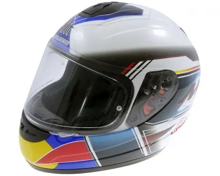 Zertifiziert Kinderhelm MTHELMETS Thunder Kid R&W weiß/blau div. Größen