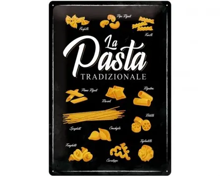 Reklameschild NOSTALGIC ART Pasta Tradizionale, 30x40cm, geprägtes Stahlblech, Blechtafel Sofort Bestellen