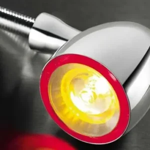Blinker LED / Rücklicht Kellermann Bullet 1000 DF, chrom , klares Glas, Motorrad Kracherpreis