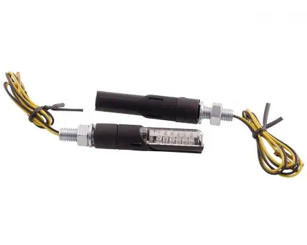 Jetzt Kaufen Blinker VANEZ Quantum LED schwarz universal E-Nummer, Custom, Motorrad, Mokick, Scooter, Roller, Mofa, Moped, Quad, ATV