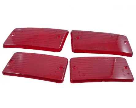 Schneller Versand Blinkerglas Set BOSATTA vorne und hinten PK XL2 50-125 rot
