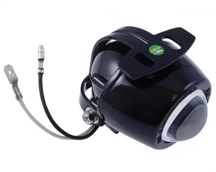 Ellipsoid Mini Nebelscheinwerfer H3, oval, schwarz, blaue Linse, Motorrad Jetzt Kaufen
