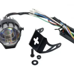 Nur Heute Scheinwerfer HIGHSIDER Dual-Stream LED 12V, schwarz Aluminium mit ABE Motorrad, Quad