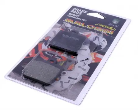Bremsbeläge / Bremsklötze MALOSSI Sport organisch S32 Typ-701 kompatibel für Yamaha Aerox MBK Nitro hinten, Slider Stunt vorne, Quadro QV3 Laverda TTS Preisreduziert