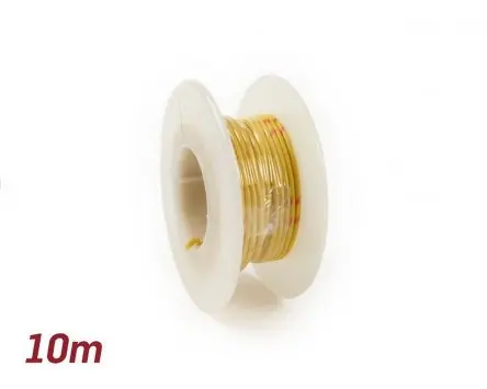 Elektrokabel BGM gelb, 0,85mm 10m Universal Roller Motorrad Moped Quad KFZ Auto Stromleitung Rabatt