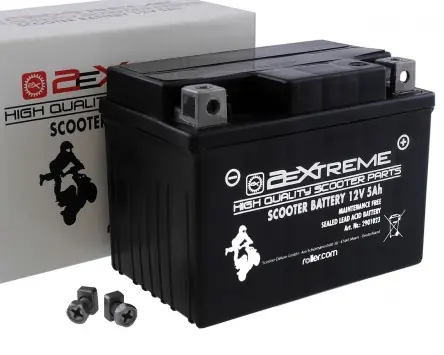 Günstig Batterie 12V 5Ah AGM SLA 2EXTREME wartungsfrei Roller (Baugleich YB4LB) 112x70x85mm Aerox, Nitro, Booster, Jetforce, Speedfight