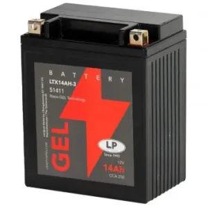 Batterie LANDPORT LTX14AH-3 Gel 12V 14Ah kompatibel für Honda CB, CX, Kawasaki GPZ, VN, ZXR, Peugeot Geopolis, Piaggio X9, Yamaha XJ, XS Preisreduziert