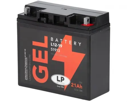 Batterie L12-19 Gel LANDPORT 12V 21Ah 181x76x167mm passt für BMW K1100 LT / RS, 1200 GT, , R1200 GS, R45, R50, R65, R75 K75, Benelli Sei 750 Kracherpreis