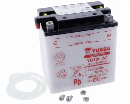 Batterie 12V 11Ah YUASA YB10LA2, ohne Batteriesäure Versand Am Gleichen Tag
