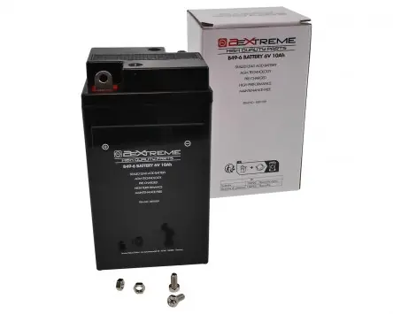 Solange Der Vorrat Reicht Batterie 2EXTREME B49-6 6V, 10Ah AGM 91x83x159mm kompatibel für BMW R 25 /3, R 50 /2, R50 S R 51 R 60 69, Vespa GS 160. SS180, Rally 180 200