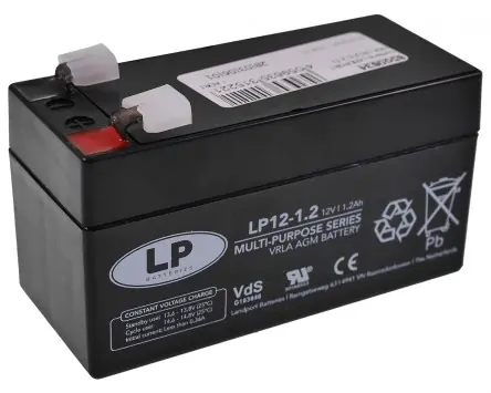 Stützbatterie LANDPORT NSA LP12-1.2 T1 VDS 97x43x52mm 12V 1,2Ah kompatibel für Mercedes, Land Rover N000000004039 LR02495 Backup, Kfz, Auto, Wohnmobil Neu