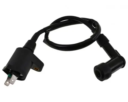 Zündspule Zündkerzenstecker Set für 2-Takt / 4-Takt mit 2-Pins kompatibel für China GY6 und Peugeot Roller, Scooter, Moped, Mofa, Motorrad, Universal Neu
