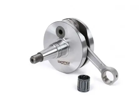 Kurbelwelle BGM für Membraneinlass, Vollwange 51mm Hub, 105mm Pleuel, 24mm Konus, kompatibel für Vespa PK125 XL2, PK125 ETS Finale Aktion