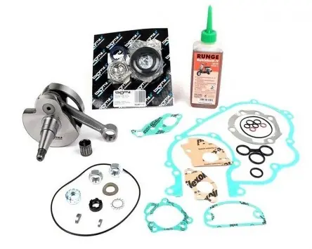 Kurbelwellen-Set BGM Touring 57mm Hub, mit Gummi Wellendichtring kompatibel für Vespa PX200 Ersatz Austausch Kurbelwellenkit Knallerangebot