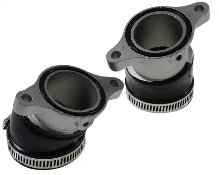 Begrenztes Angebot Ansaugstutzen Satz kompatibel für HONDA CX 500, CX500 C / Costum PC01 1979-1984 Set Kit Ersatz Ansauggummi