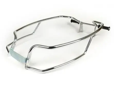 Sturzbügel WESTERNLINE Double Bar chrom, hinten kompatibel für Vespa PX80, PX125, PX150, PX200 Roller Vespa Schutzbügel Zertifiziert