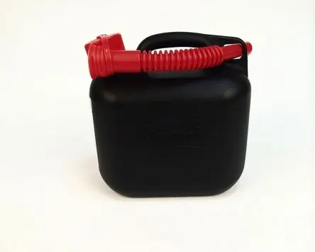 Beliebt Benzinkanister HÜNERSDORFF 5L 5000ml schwarz Universal Roller, Motorrad, Quad, KFZ (mit Schnorchel)