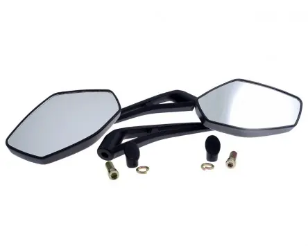 Beliebt Spiegel Set 2 Extreme schwarz M10 rechts + links kompatibel für Peugeot Speedfight 3 / 4, Streetzone, Generic Trigger, Satz, Paar, Kit, Ersatz, ABE un