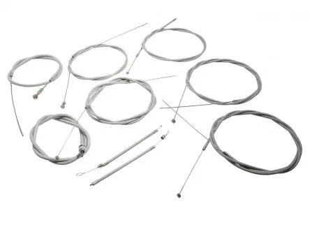 Seilzugkit mit Tachowelle komplett PTFE UNI AUTO kompatibel für Vespa V50, N, R, L, Primavera ET3, SR, SS 50 90 Set Satz Schneller Versand